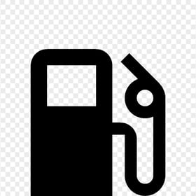 Transparent Gas Fuel Station Black Icon