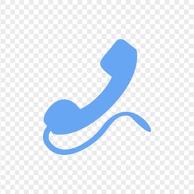 HD Light Blue Traditional Phone Icon Transparent PNG