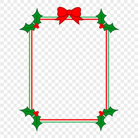 Decorated Christmas Holidays Photo Frame PNG