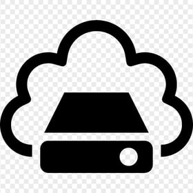 PNG Black Storage Cloud Service icon