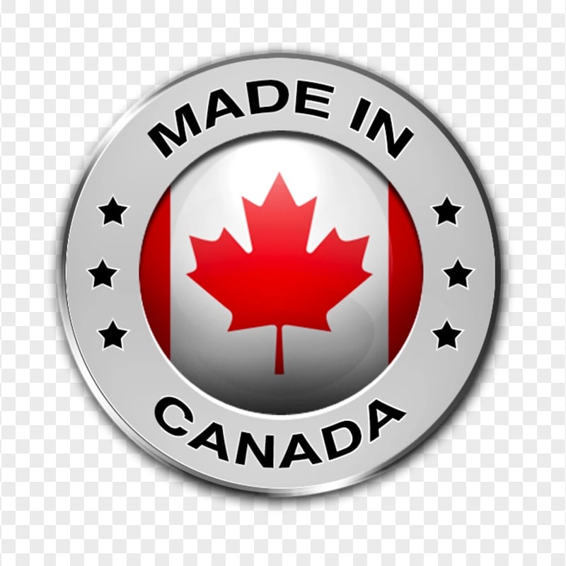 HD Made In Canada Round Symbol Label Sign PNG