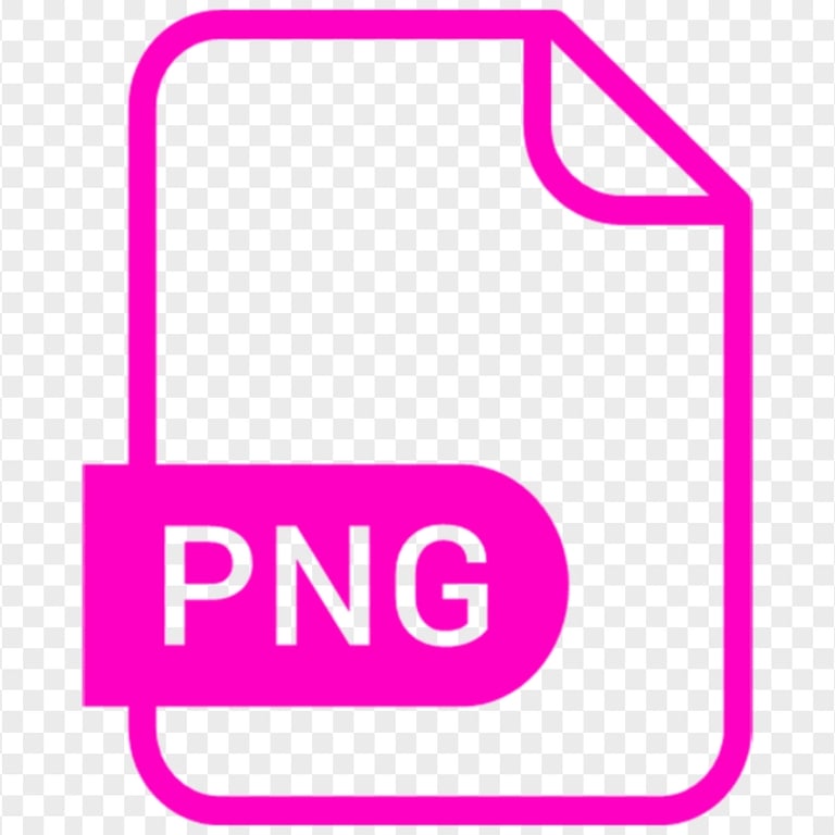 HD PNG File Pink Outline Icon