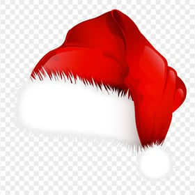 HD Christmas Red Santa Claus Hat Bonnet Illustration PNG