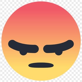 Angry Face Facebook Messenger React Icon