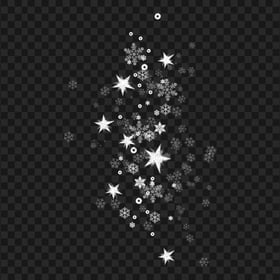 Shine Falling White Stars Effect PNG IMG