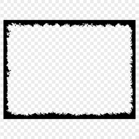 Grunge Rectangle Black Frame PNG IMG