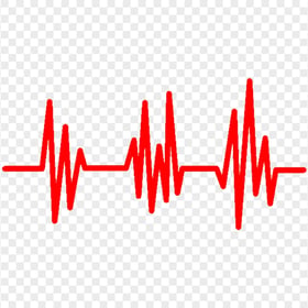 Heart Rate Pulse Red Icon Transparent PNG