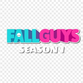 HD Fall Guys Season 1 Horizontal Logo PNG