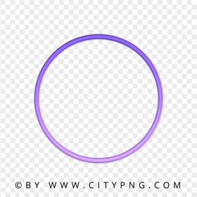 Purple Gradient Outline Circle Frame Image PNG