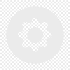 Gray Round Cog Gear Icon Transparent PNG