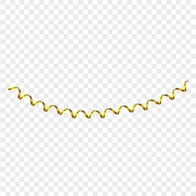 HD Gold Spiral Frame Ribbon Serpentine PNG