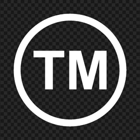 Trademark TM White Logo Icon Symbol PNG
