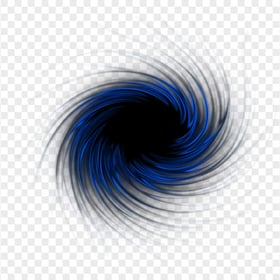HD Blue Swirl Energy Ball Hole Effect PNG