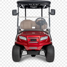 Red Club Car Front View Buggy Golf Cart