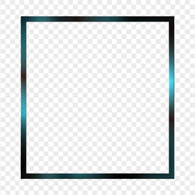 PNG Blue & Black Squared Frame