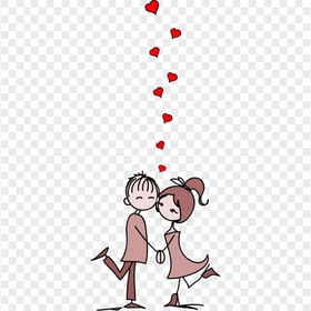 Valentine Romance Clipart Cartoon Couple In Love