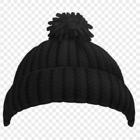 Black Winter Beanie Download PNG