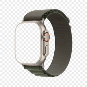 Green Apple Watch Ultra Mockup FREE PNG