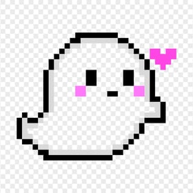 PNG Pixel Art Halloween Cute Ghost