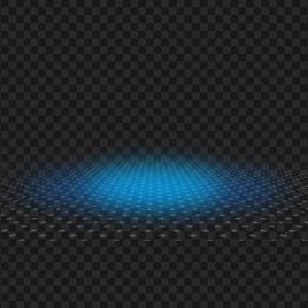 HD Halftone Abstract With Blue Glow Effect PNG
