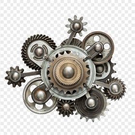 Download HD Industrial Mechanical Gears PNG