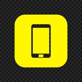 HD Yellow Square Modern Smartphone Icon Transparent PNG