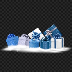 HD Christmas New Year Gifts Boxes On Floor PNG