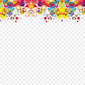 Multicolor Vector Border Abstract PNG Image