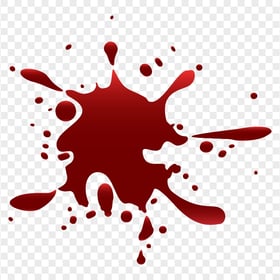 HD Drop Of Blood Splat Clipart Vector PNG