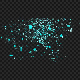 Blue Confetti Party Christmas HD Transparent PNG