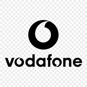 Vodafone Black Logo PNG Image