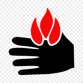 Burning Hand Icon PNG