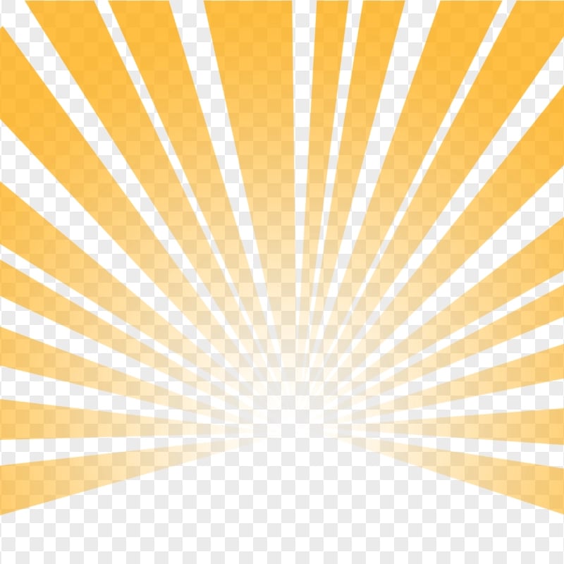 HD Orange Sun Rays PNG
