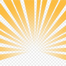 HD Orange Sun Rays PNG