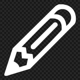 HD White Whole Pencil Outline PNG