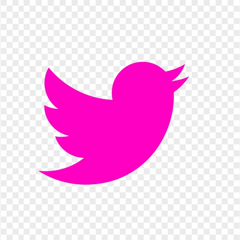 HD Pink Twitter Bird Logo Icon PNG | Citypng