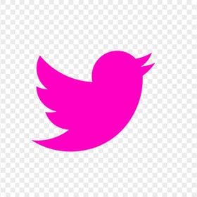 HD Pink Twitter Bird Logo Icon PNG