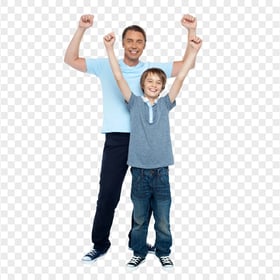 HD Happy Father And Son Family PNG