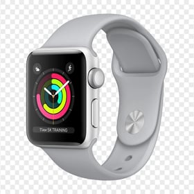 HD White Apple Smart Watch Series 1 PNG