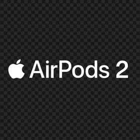 Airpods 2 Gen With Apple Symbol White Logo