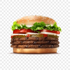 HD Whopper Burger  Fast Food PNG