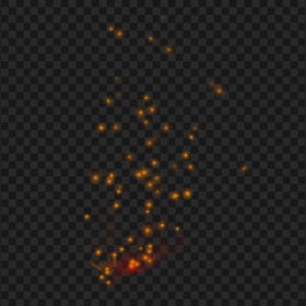 Fire Particles Sparks Effect HD PNG