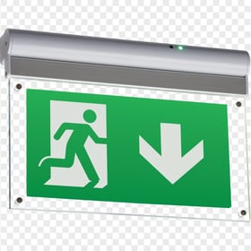 HD Real Emergency Exit Signage Fire Escape Sign PNG