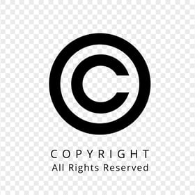 HD Copyright All Rights Reserved Logo PNG