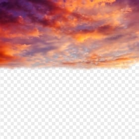 PNG Red Sky Sunset Clouds Background
