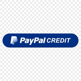 Download PayPal Credit Blue Button PNG