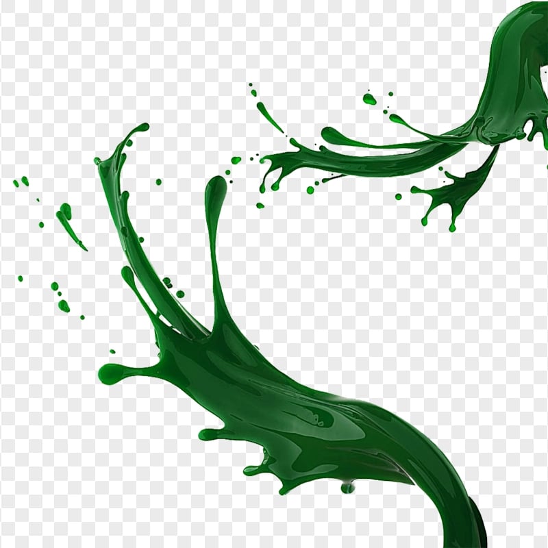 HD Green Liquid Paint Splatter Splash PNG Citypng