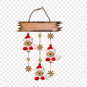 Hanging Gingerbread Man Christmas Decoration PNG