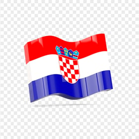 3D Wave Croatia Flag Icon