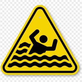 Drowning Sign Safety Caution Warning Danger